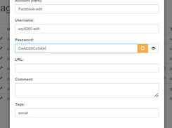 Edit account