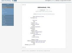 Addressbook Info