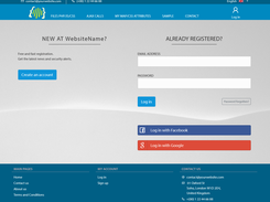Login page