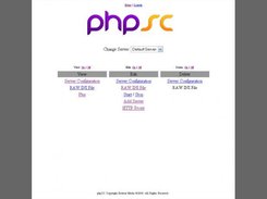 phpSC Main Screen