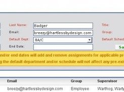 Employee add/edit form that is similar for all lists