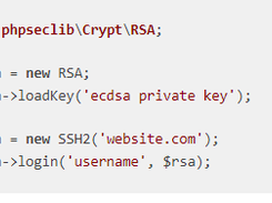 phpseclib Screenshot 1