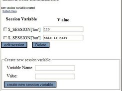 PHP Session Manager Screenshot