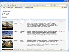 Editing a photo gallery