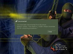 What the users see when they are banned