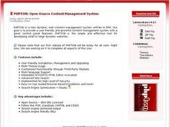 index page of phpton