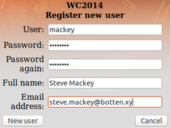 Register new user