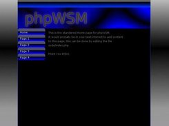 phpWSM using Sleek Blue Template.