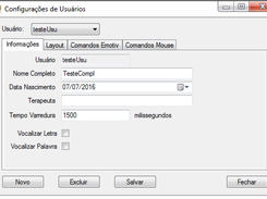 Configuration Screen - Main
