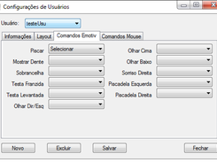 Configuration Screen - Commands