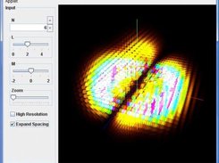 The Hydrogen Orbital 3D Applet running in Netbeans