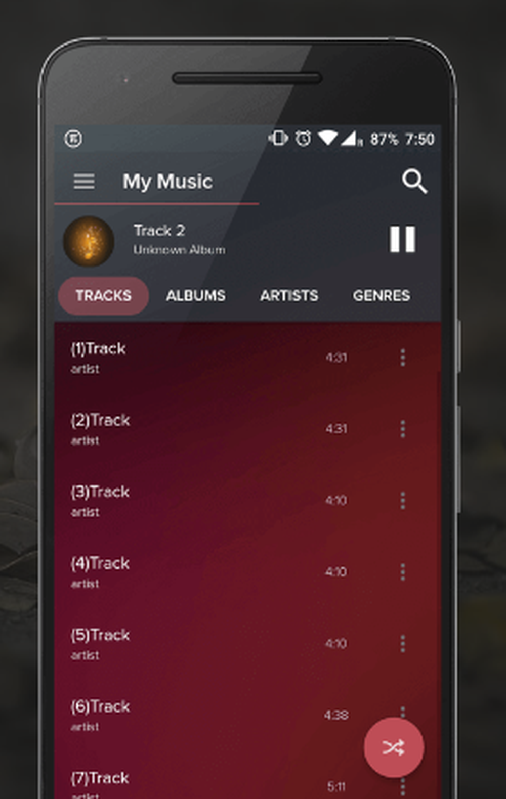 Pi Music Player Screenshot 1