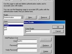 Administration: Configuring password protected realms
