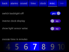 Misc. settings