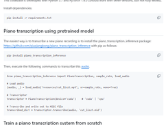 Piano transcription Screenshot 1