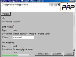 stage of setup configuration file