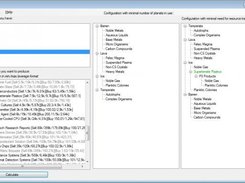 Main interface with product prices