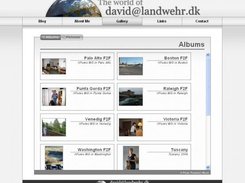 The album index page
