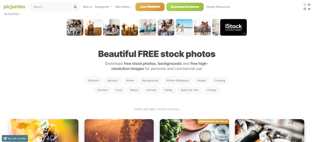 picjumbo Screenshot 1