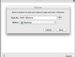PiCloner Save Dialog