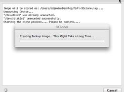 PiCloner Creating Backup
