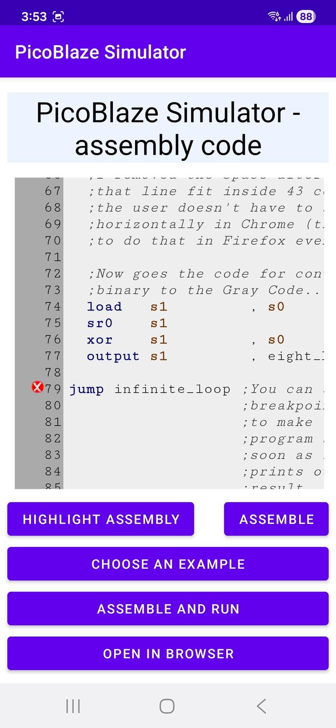 Setting up the breakpoints