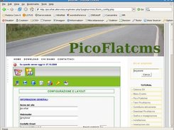 Admin page (configuration)