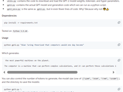 picoGPT Screenshot 1