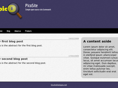 Blog front page