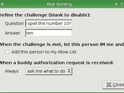 Tools | Plugins | Bot Sentry | Configure Plugin