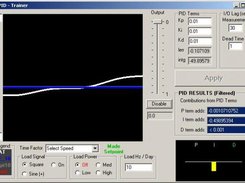 PID Trainer - Showing the viewscreen with default settings