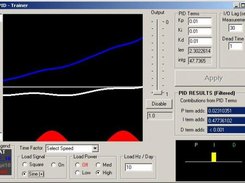 PID Trainer - Showing the load settings turned on