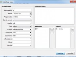 Registro de restos