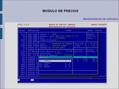 Modulo de precios: mantenimiento de articulos