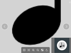 Main window when zoom-in PNG image