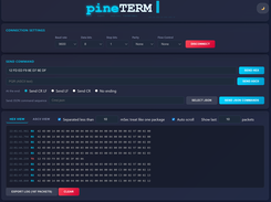 pineTERM: in-browser UART terminal Screenshot 1