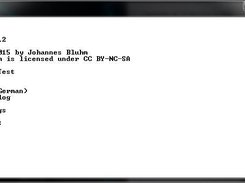 Main menu