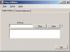 Shot of single IP ping tool