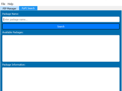 PIP-Manager-PyPI-Search Screenshot 2