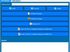 PIP-Manager-PyPI-Search Screenshot 1