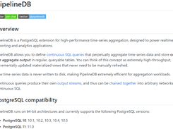 PipelineDB Screenshot 1