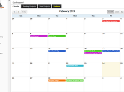 Color Coded Calendar