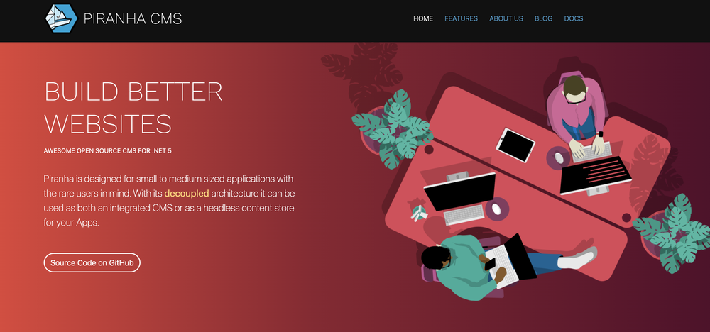 Piranha CMS Screenshot 1