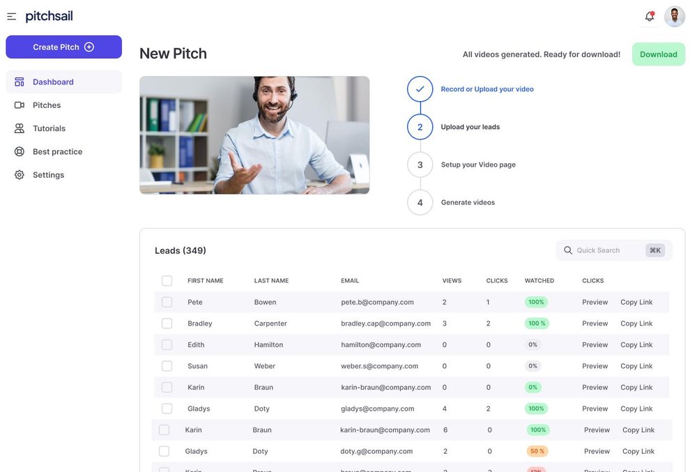 Pitchsail - Pitch Overview
