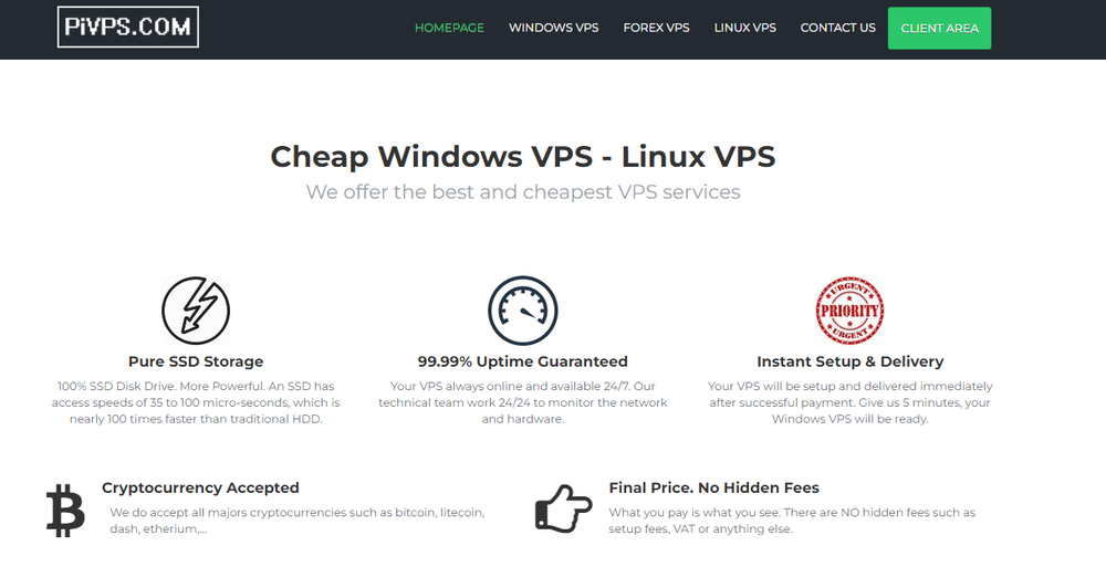 PiVPS.com Screenshot 1