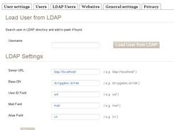 gigatec Piwik LDAP Plugin Screenshot 1