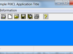 PiXCL Application Window produced by the Code Wizard