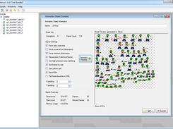 Main program MDI interface with an Animation Sheet Viewer opened