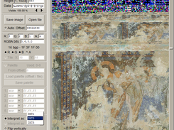 Inspecting recovered game archive in DXT3 mode on Windows. Visible are textures and their mipmaps.