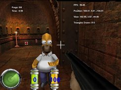 Shows a MD2 model( Homer Simpson )